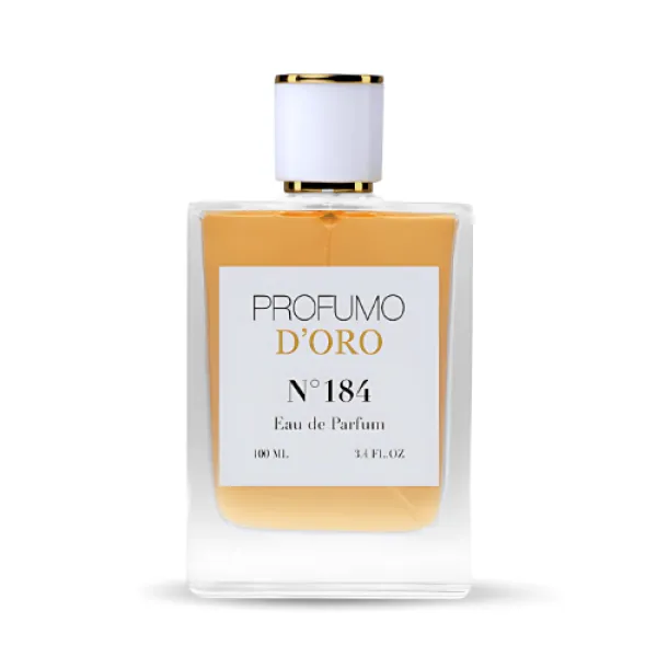 Profumo D’oro N°184 – luxuriöser Damenflakon, kunstvoll inszeniert als Hauptansicht des Eau de Parfum